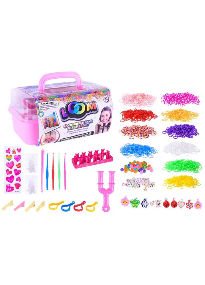 Набір бісеру для виготовлення креативних аксесуарів 16204(Pink) Bambi (353496348)