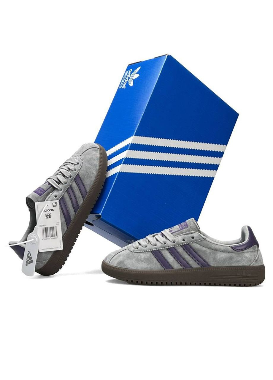 Кросівки жіночі Adidas Grey Violet No Brand Originals Bermuda сірі демісезони (342336286)