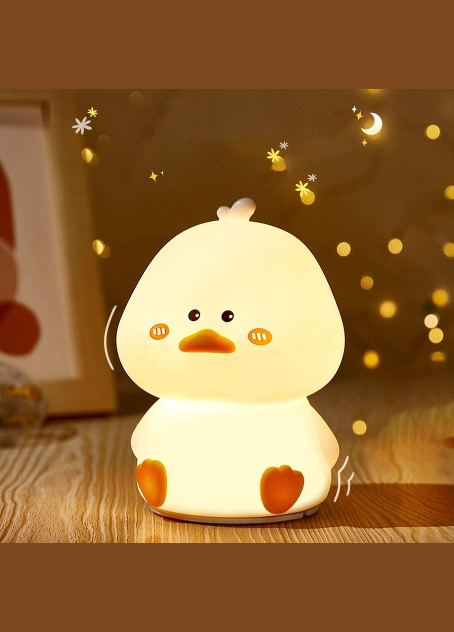 Аккумуляторный ночник-светильник SL40 силиконовая уточка с пультом ДУ Light Duck White VHG (334305185)