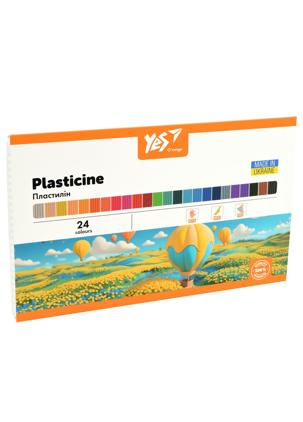 Пластилін Orange Line 24 кольорів 480 г (540692) Yes (348466742)