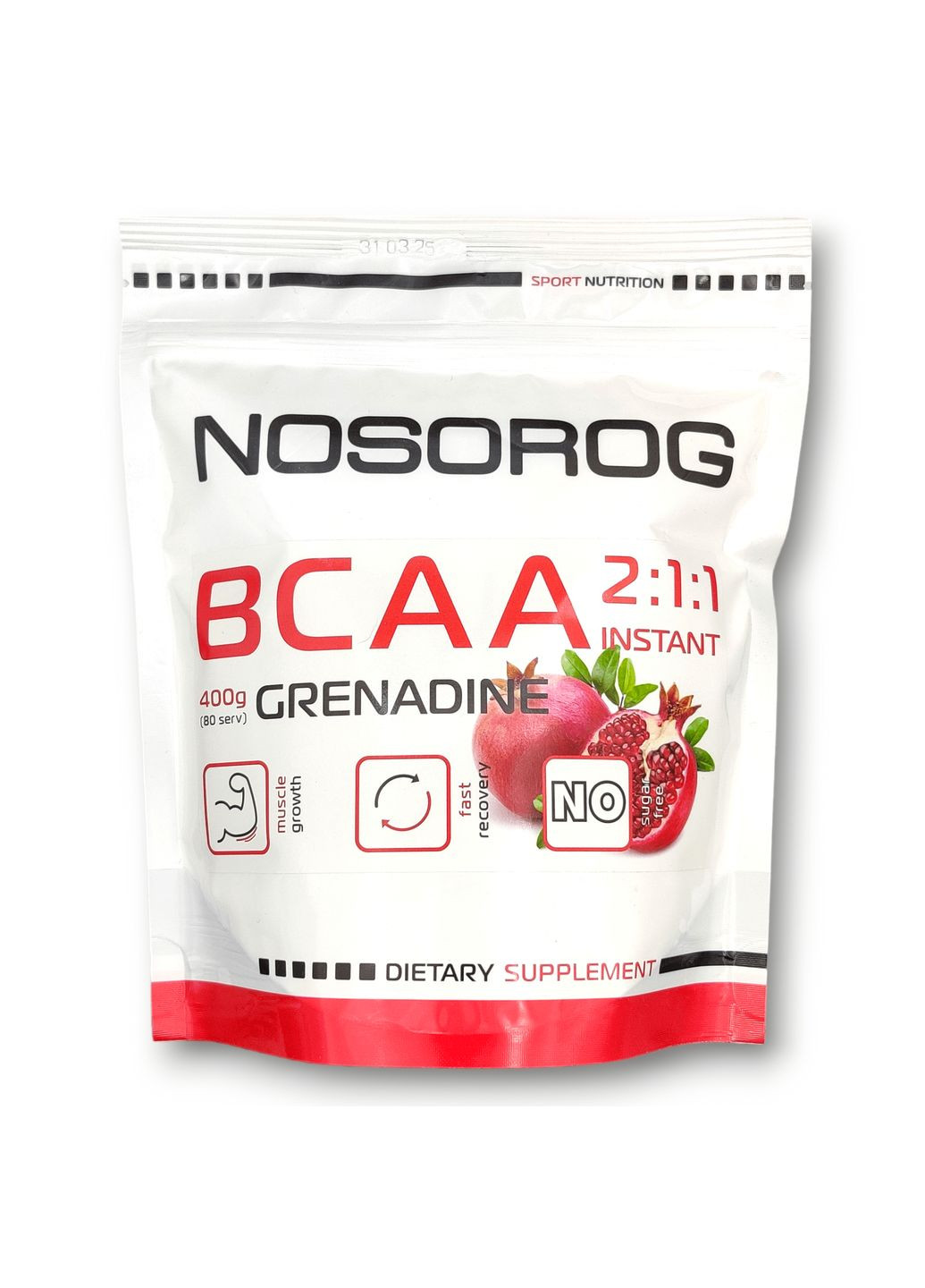 Nosorog BCAA 2:1:1 гранат, 400 грам Nosorog Nutrition (324622855)