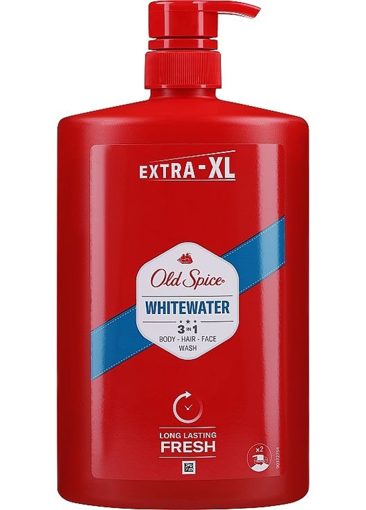 Шампунь-гель для душа 3 в 1 Whitewater Shower Gel + Shampoo 3 in 1 1000ml (1246430-7119242) Old Spice (368617224)