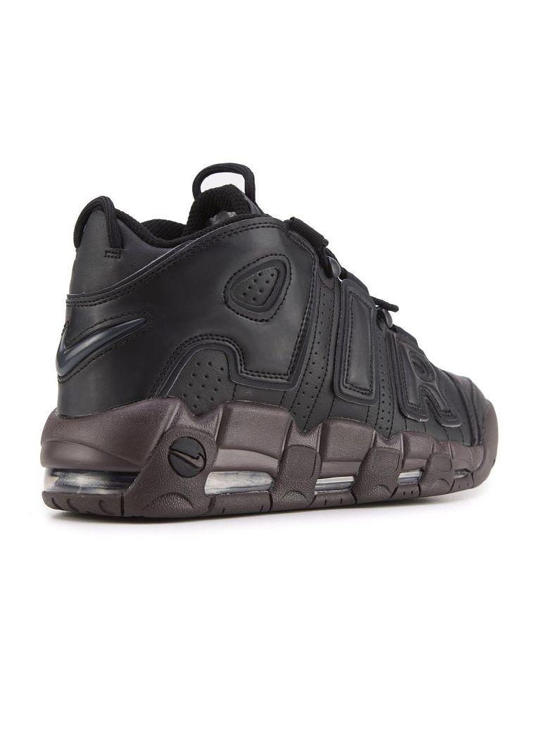 Чорні Осінні кросівки чоловічі nike air more uptempo black brown найк аір мор аптемпо No Brand