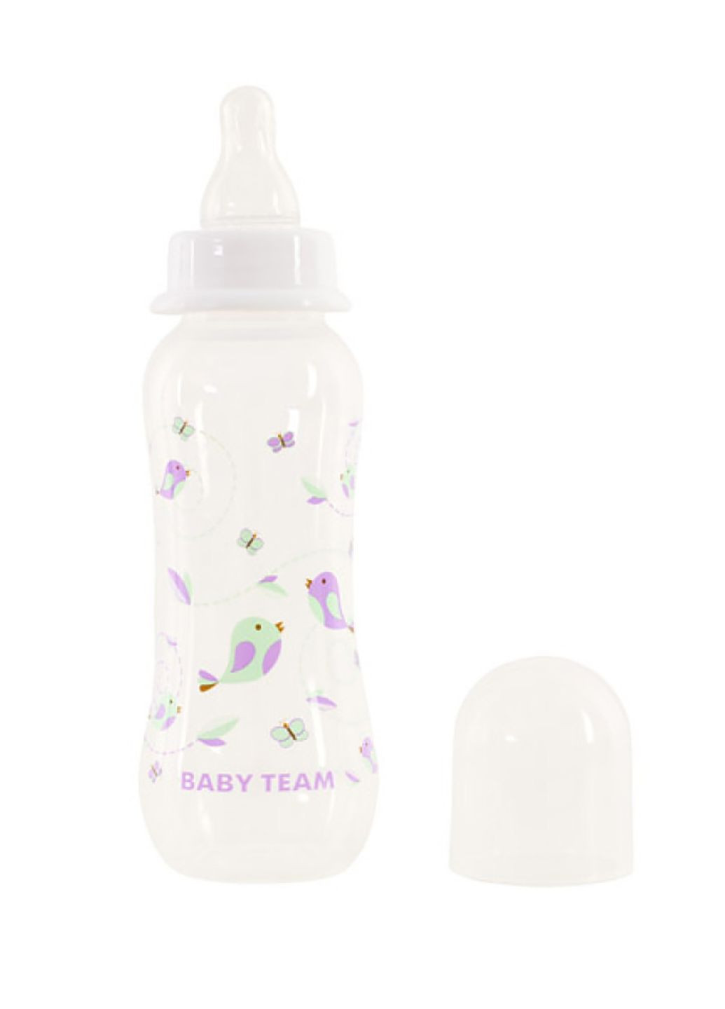 Бутылочка для кормления с силиконовой соской цвет разноцветный ЦБ-00193763 Baby Team (292706630)