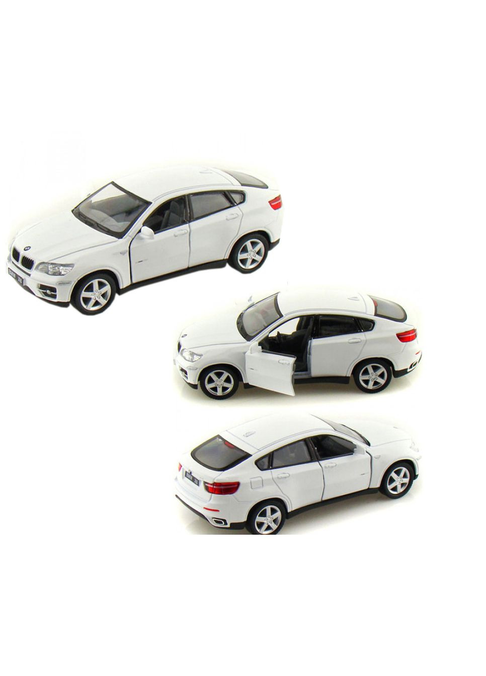 Машинка "BMW X6" (белая) Kinsmart (292142156)