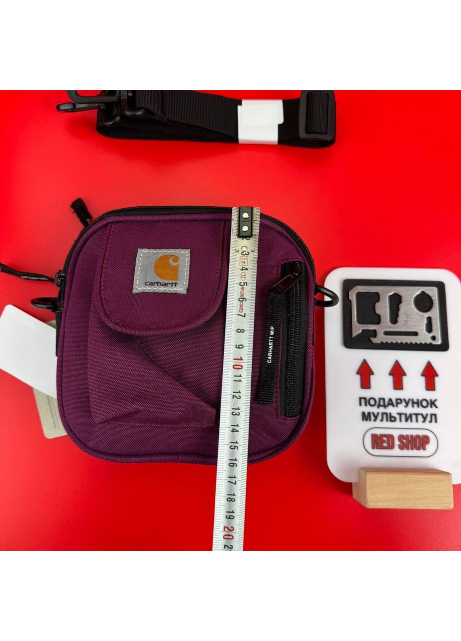Wip bag месенджер Кархартт Віп Квадратна містка барсетка через плече міська Фіолетова No Brand (361668903)