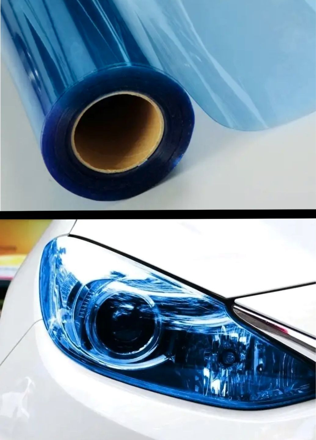 Тонувальна плівка для фар синя 40см х 10м A+ (348312826)