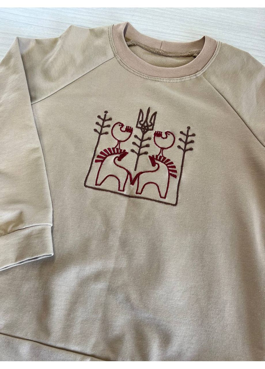 Бежевый свитшот детский (368983684)