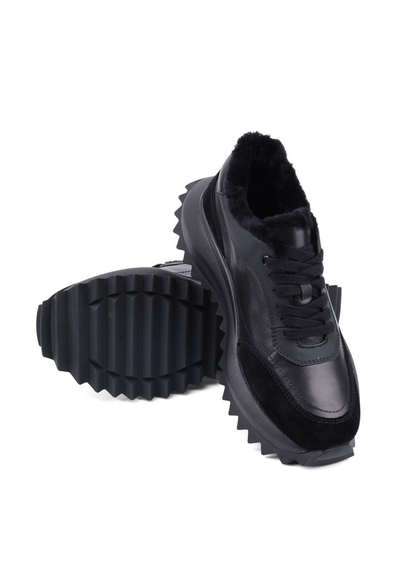 Жіночі Кросівки H2477B-6-1M Чорний Шкіра Attizzare чорні зими (368527441)