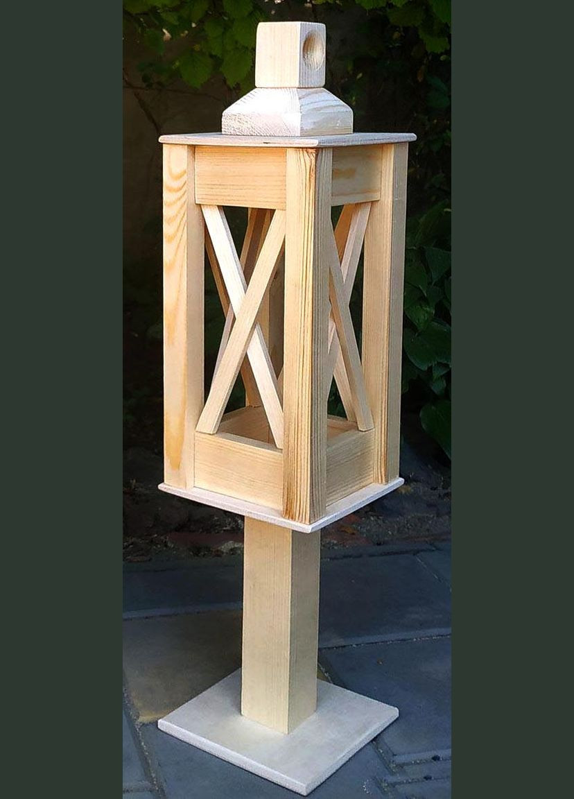 Фонарь садовый из дерева Олри 60 бланже (СФН-600201) No Brand (328959985)