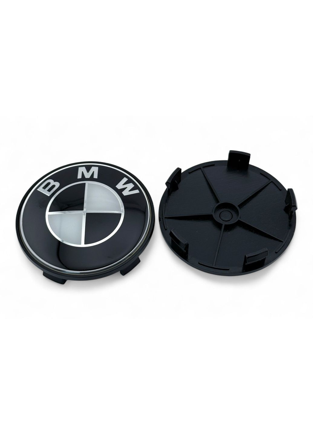 Колпачок в диски БМВ заглушка для дисков 68/64 мм Черно белым логотипом (1 шт.) BMW (354698438)