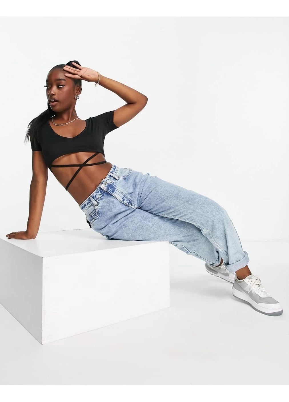 Топ Night Addict Body Strap Cropped 11582726 (394077158)