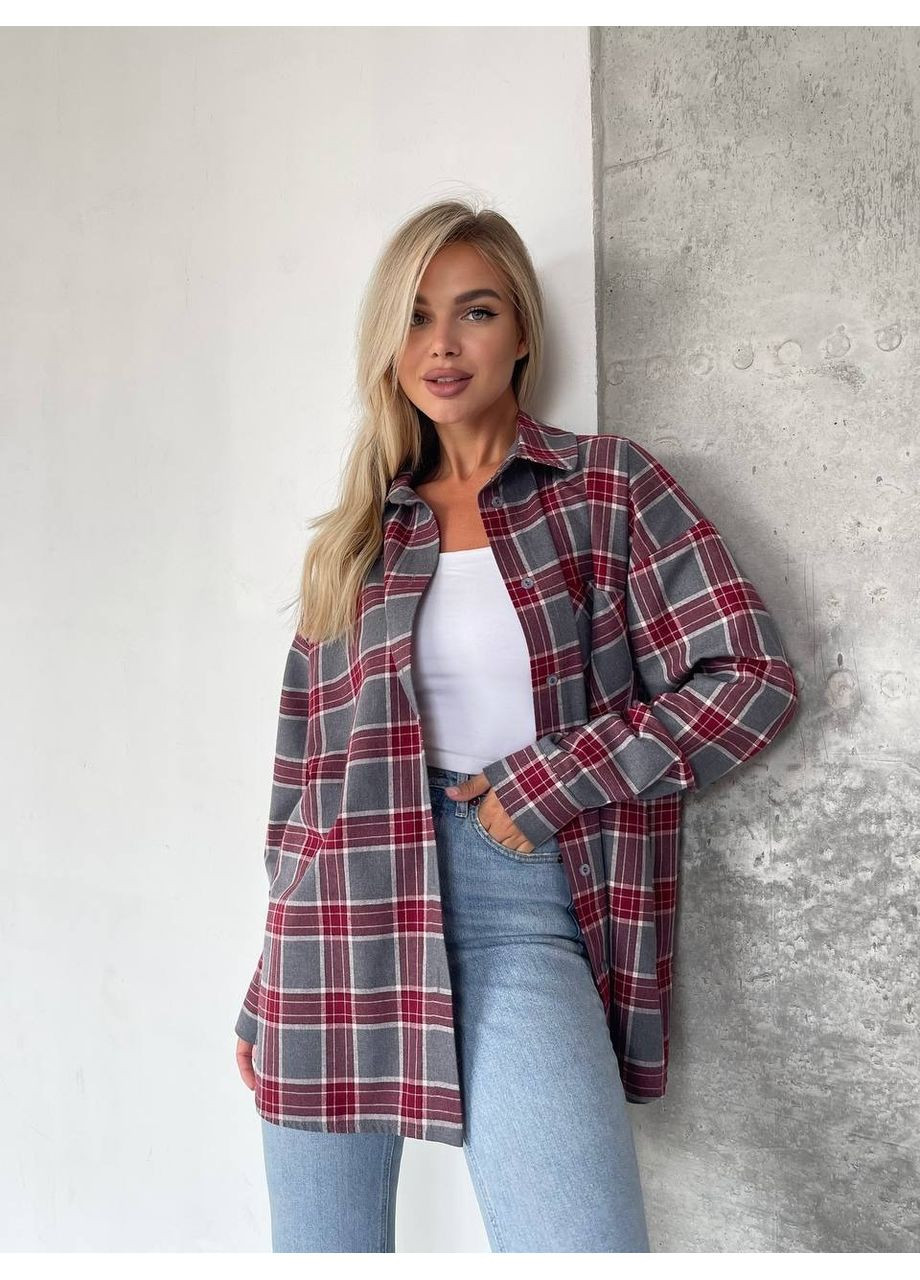 Серая рубашка Fashion