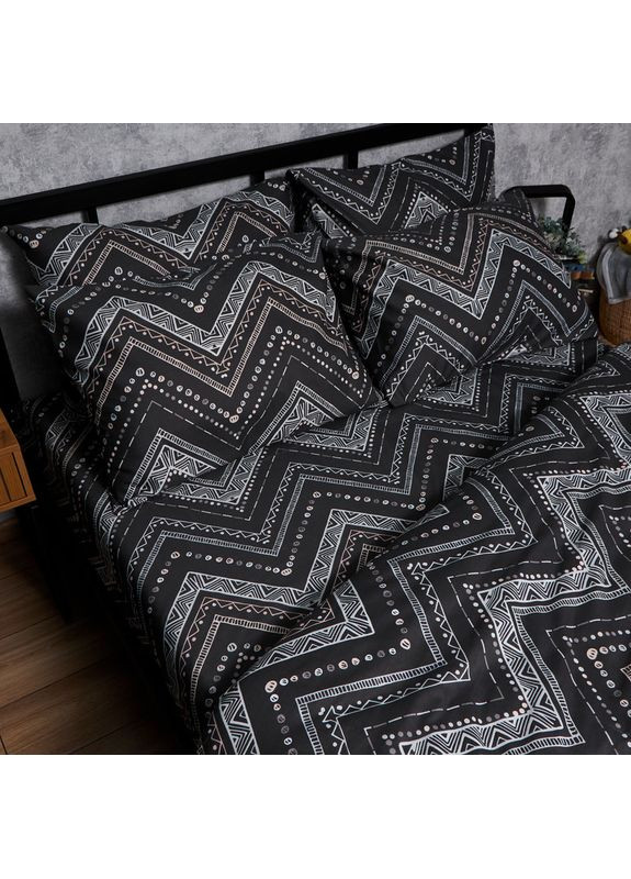 Комплект постельного белья Микросатин Premium «» Евро 200х220 наволочки 4х50х70 (MS-820007783) Moon&Star Geometric Grace (356114754)