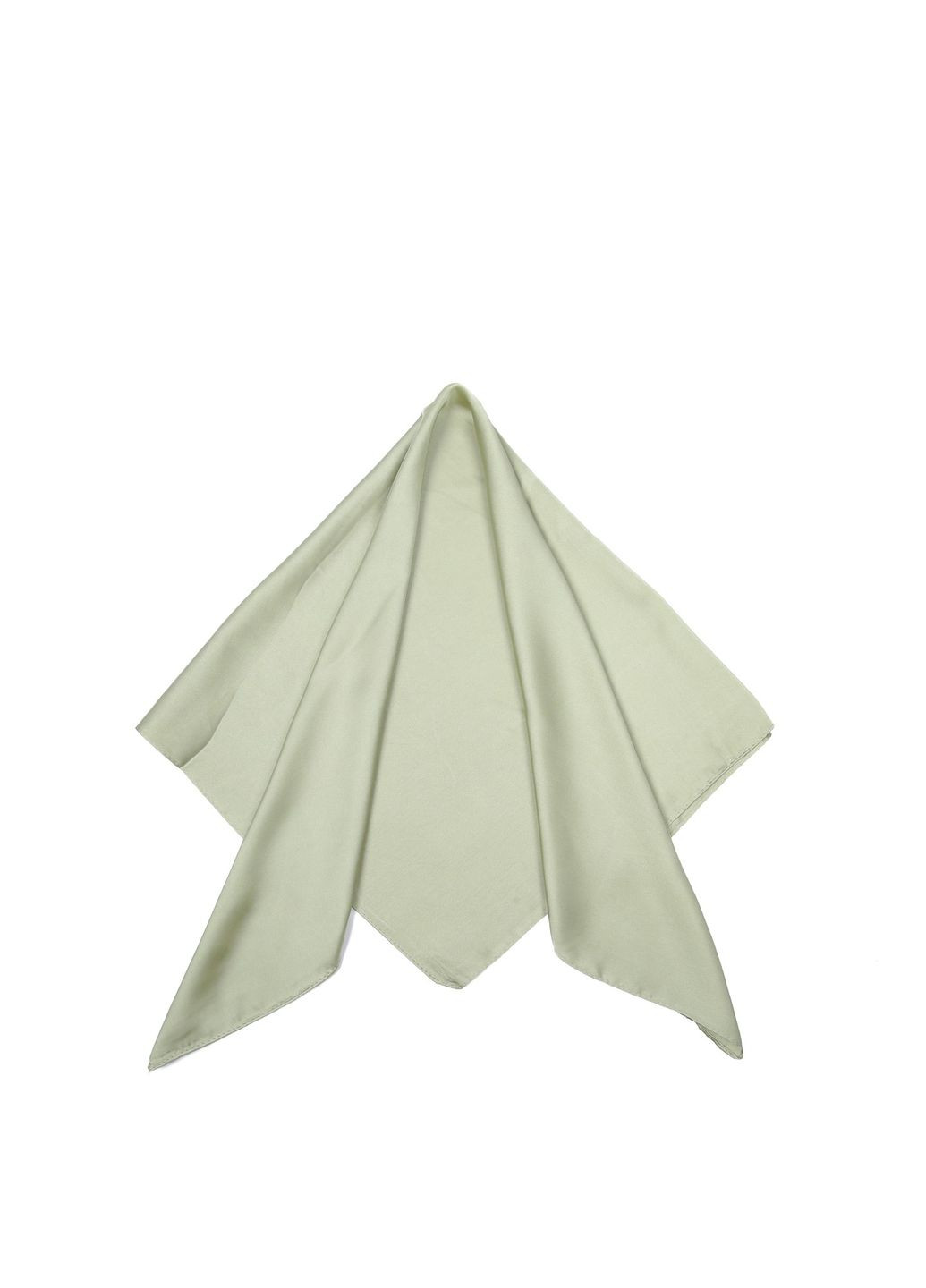 Хустка жіноча однотонна атлас зелена ROSEMARY LuckyLOOK 083-288 (324803058)