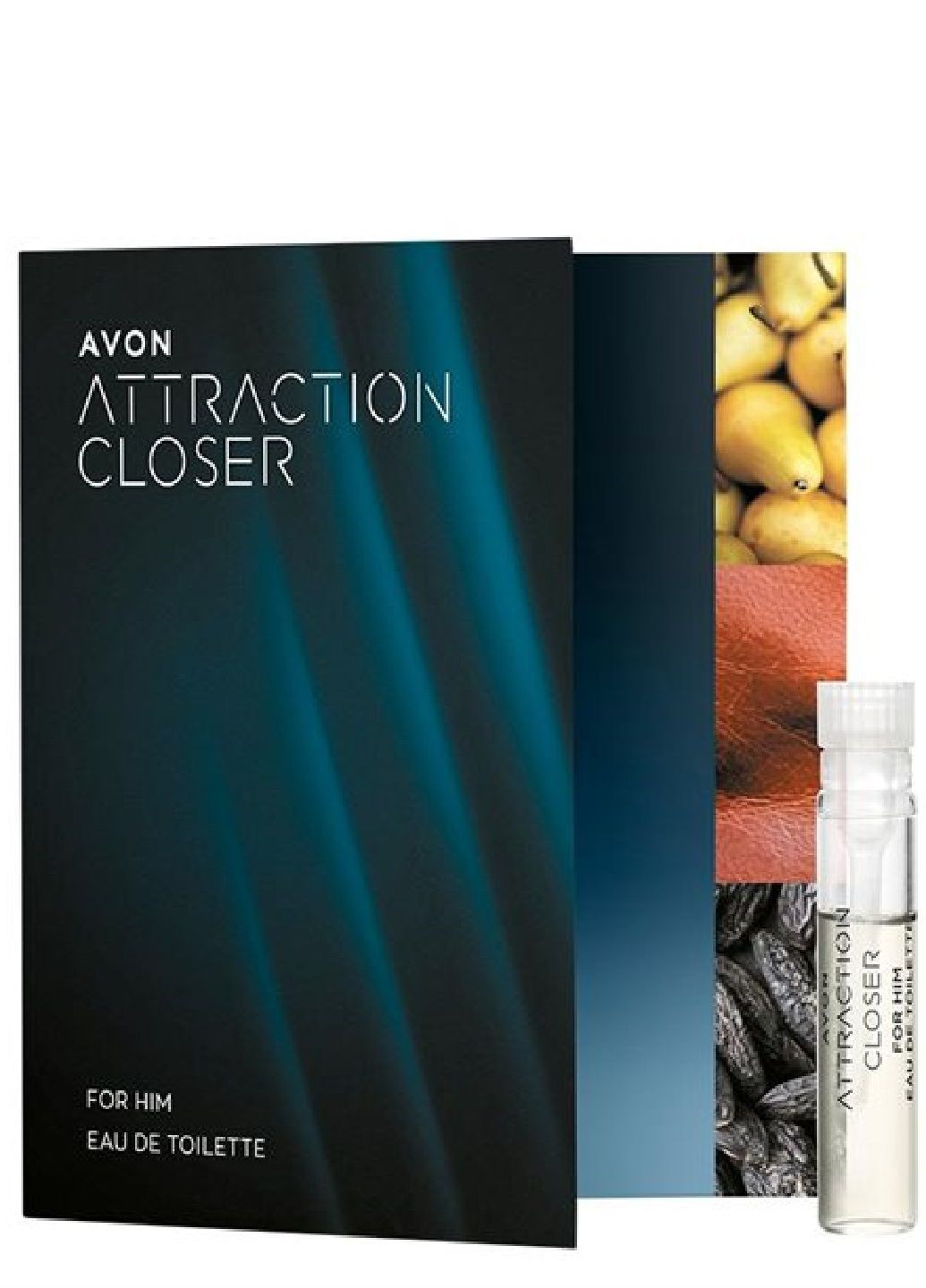 Листівка з пробним зразком Туалетної води Attraction Closer для Нього 0.6 мл Avon (305056927)