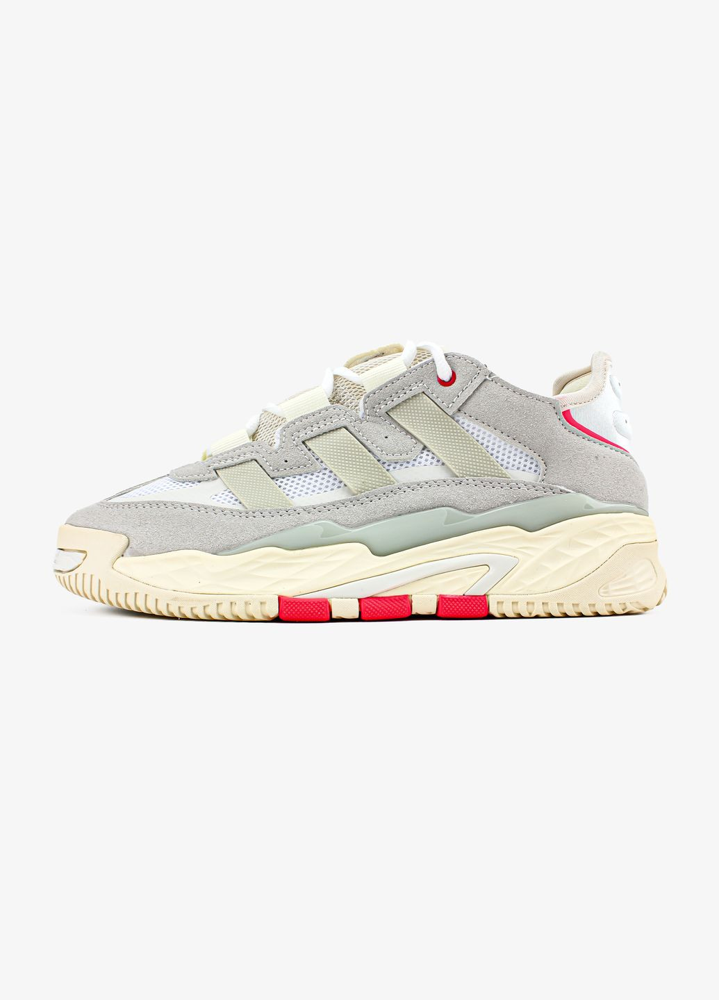 Бежеві Осінні кросівки чоловічі і жіночі adidas niteball beige gray | адідас найтбол бежеві сірі No Brand