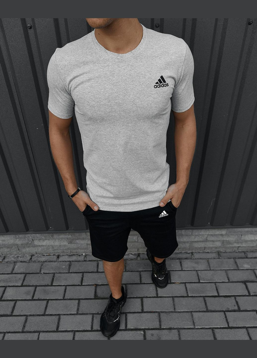 Серая базовая футболка⚡️ Luna