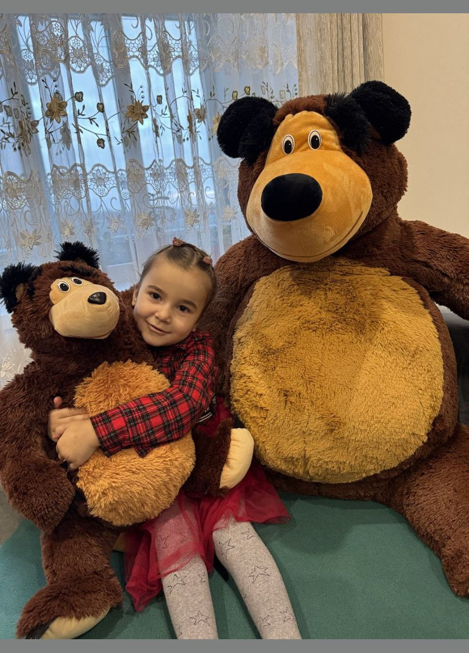 М'яка іграшка Ведмедик з мультику "Маша і ведмідь" 85 см/150 см No Brand (339672685)