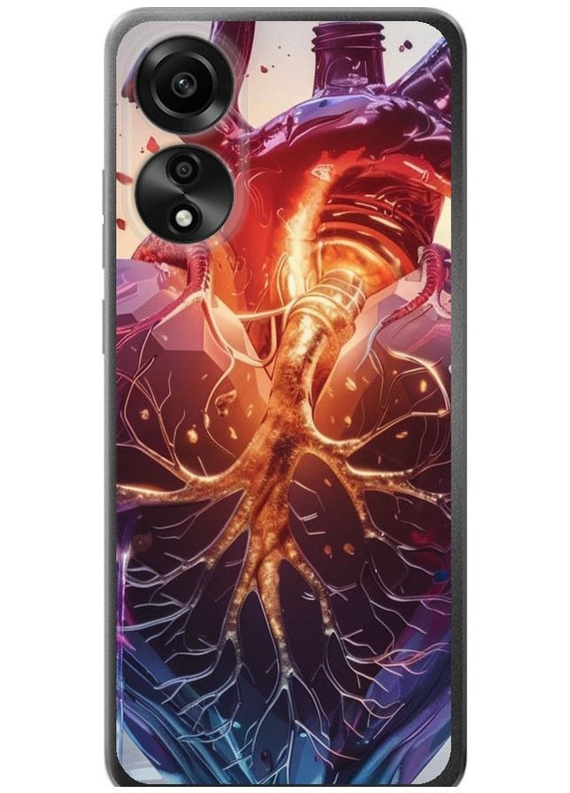 Силиконовый чехол 'Crystal Heart' для Endorphone Oppo A78 4G (286768736)