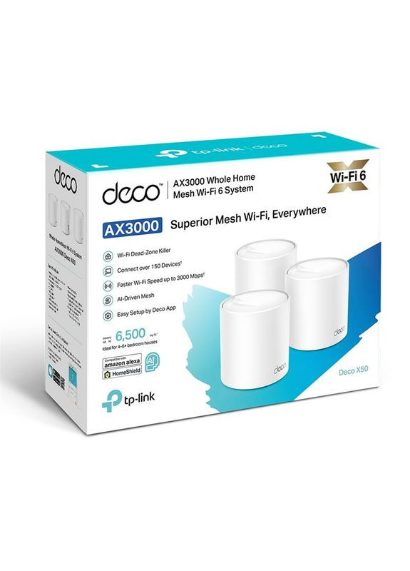 WiFi Mesh система Deco X50(3-pack) TP-Link (341488291)