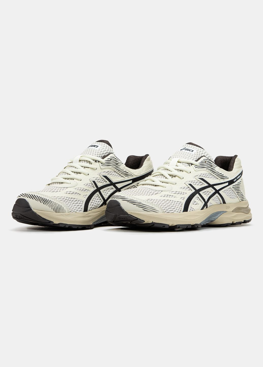 Бежеві всесезон кросівки чоловічі asics gel-flux 4 beige | асікс гель-флюкс 4 бежевий No Brand
