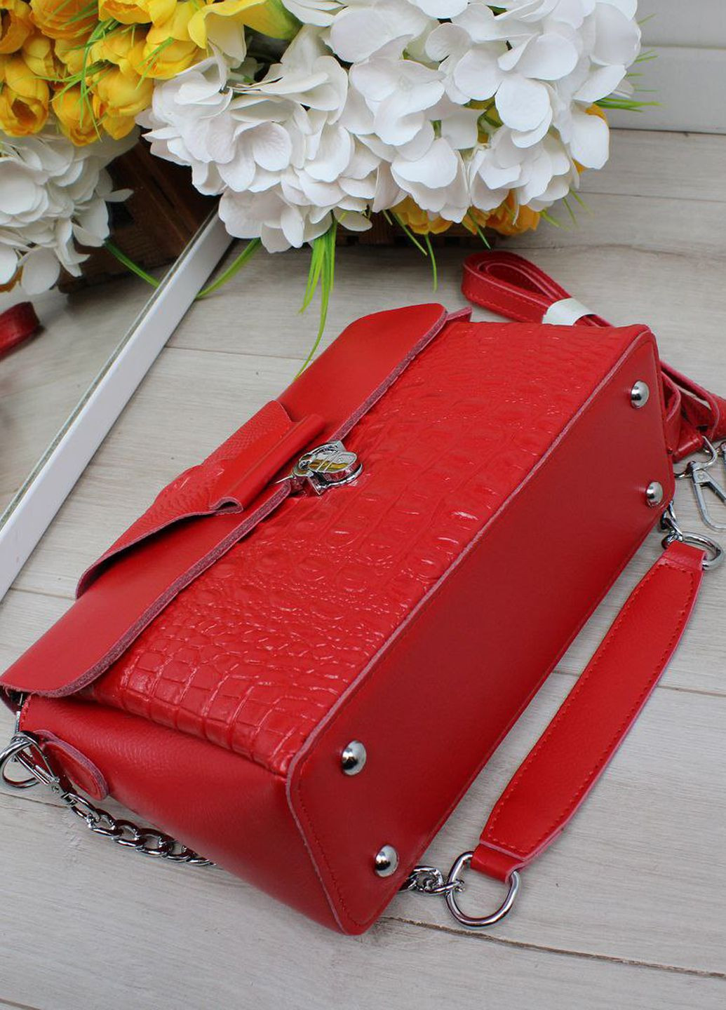 Сумка кожаная крокодил Vishnya (338782416)