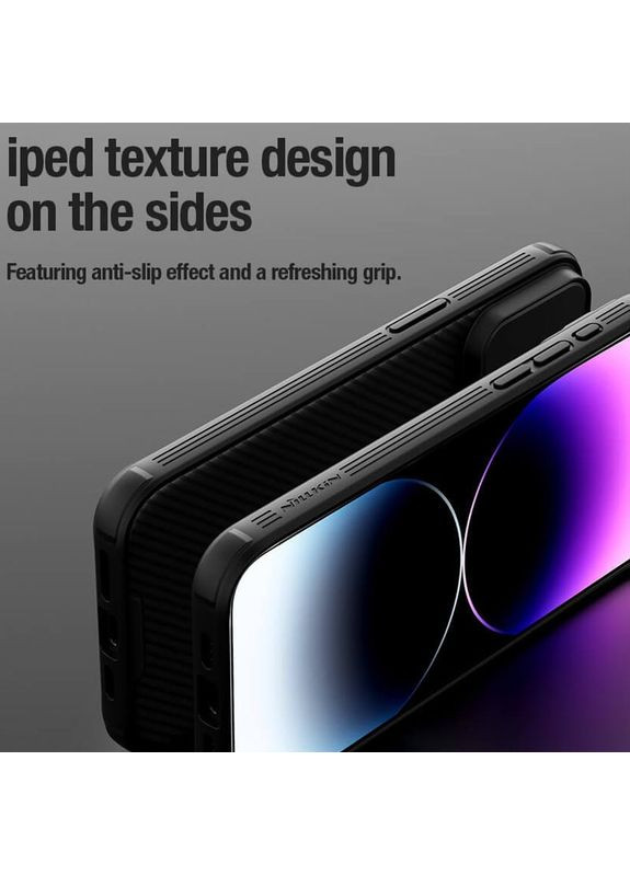 Карбонова накладка CamShield Pro для Apple iPhone 15 Pro (6.1") Black Nillkin (366833063)