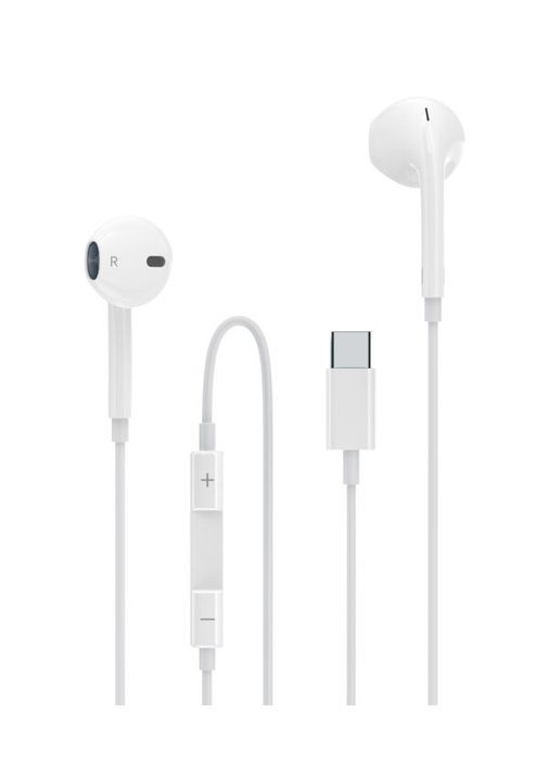 Наушники с микрофоном A237 EarPhone Type-C- белый Aspor (367602752)