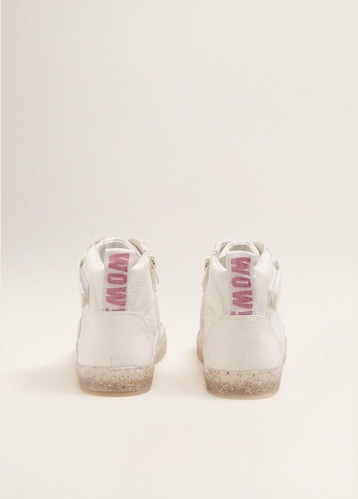 Білі осінні високі кросівки для дівчинки 29 розмір білі 33043041 Mango
