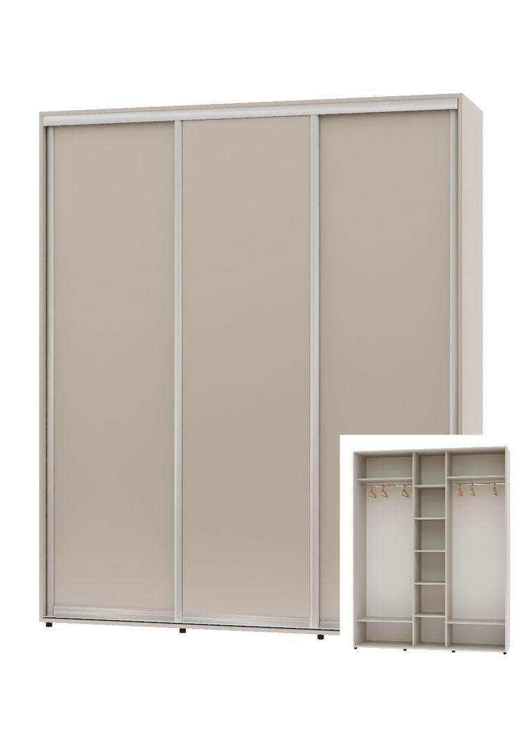 Шафа-купе тридверна 200*60*230 Кашемір 3 двері ДСП ШК-04 Алекса (360458023)