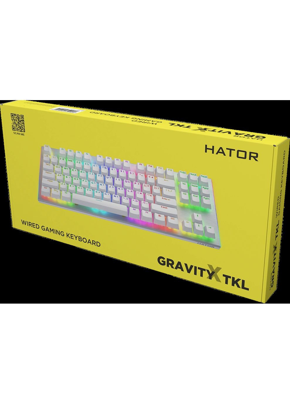 Клавиатура игровая Gravity X TKL Aurum Orange Linear White (HTK551UA) Hator (360410654)