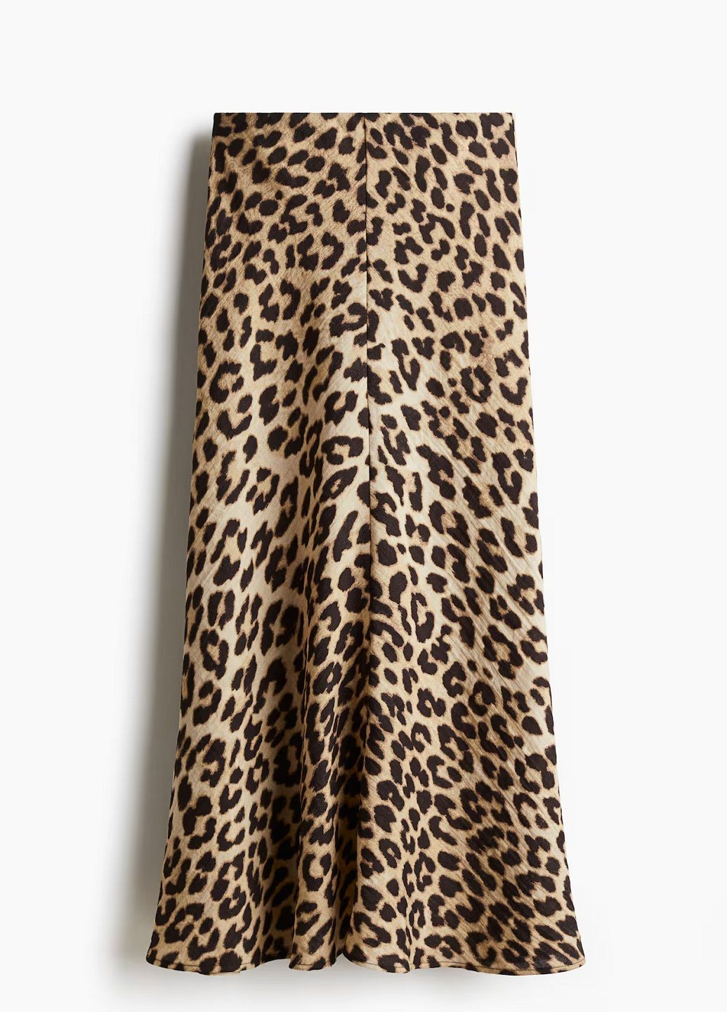 Бежевая кэжуал леопардовая юбка H&M