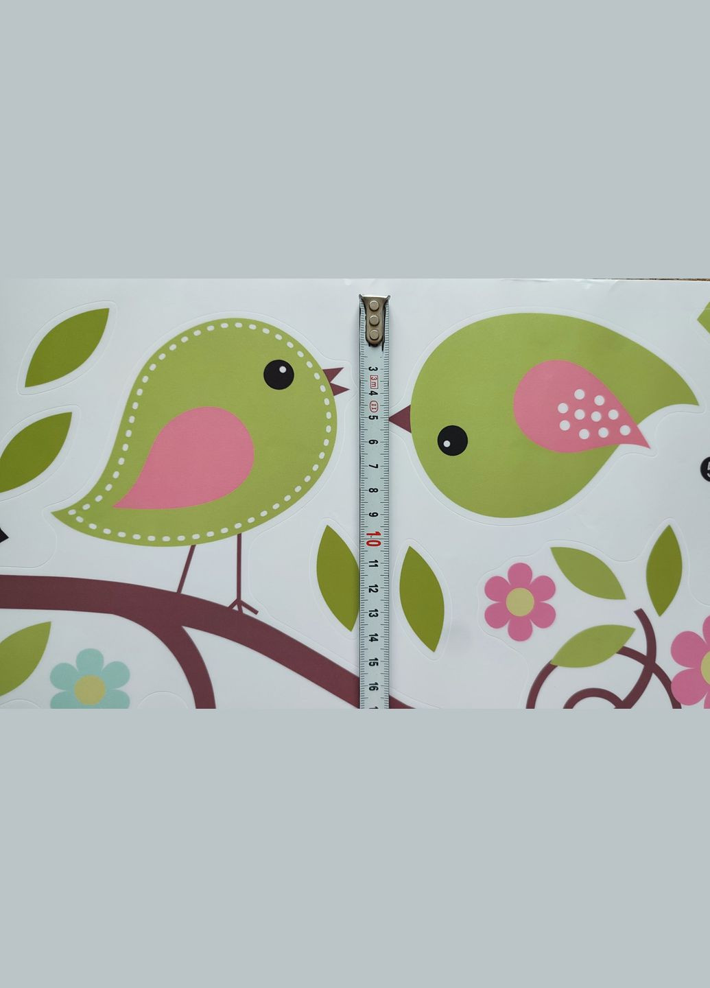 Наклейка на стену Pretty birds Птички возле домика (лист 40 х 60 см) Б773 BRUP (302241717)