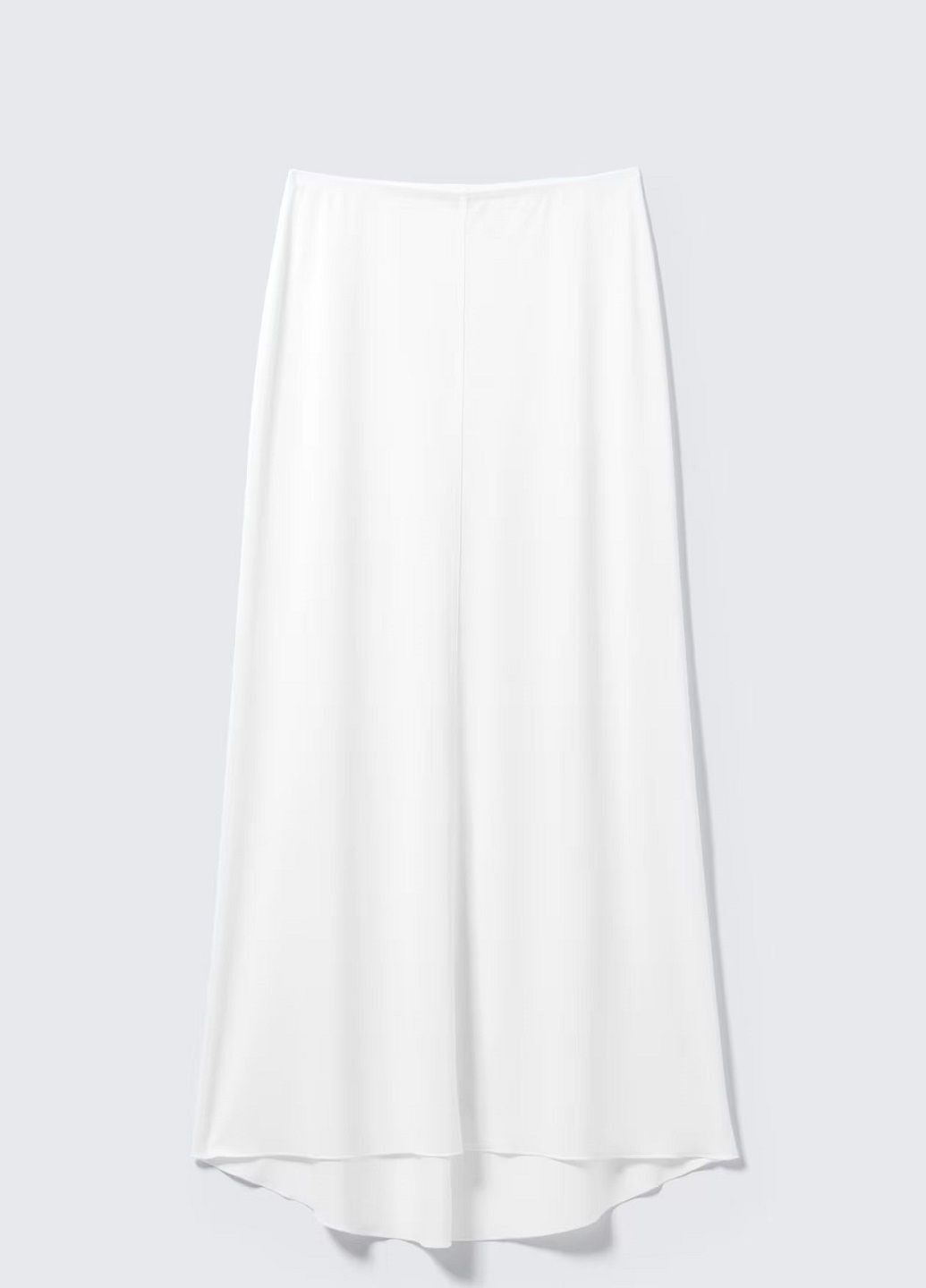 Белая кэжуал однотонная юбка H&M