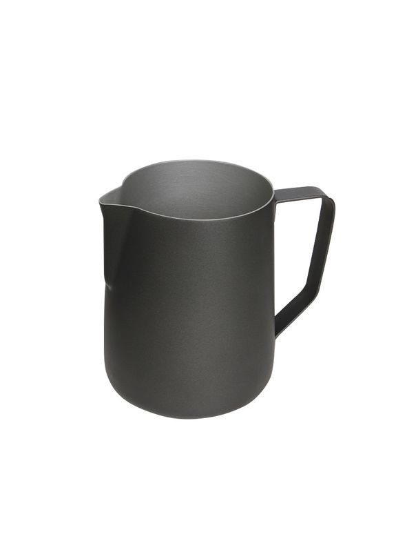 Пічер молочник для кави 12121 Black 900 мл з тефлоновим покриттям для збивання 5 шт. Jimisi (352013205)