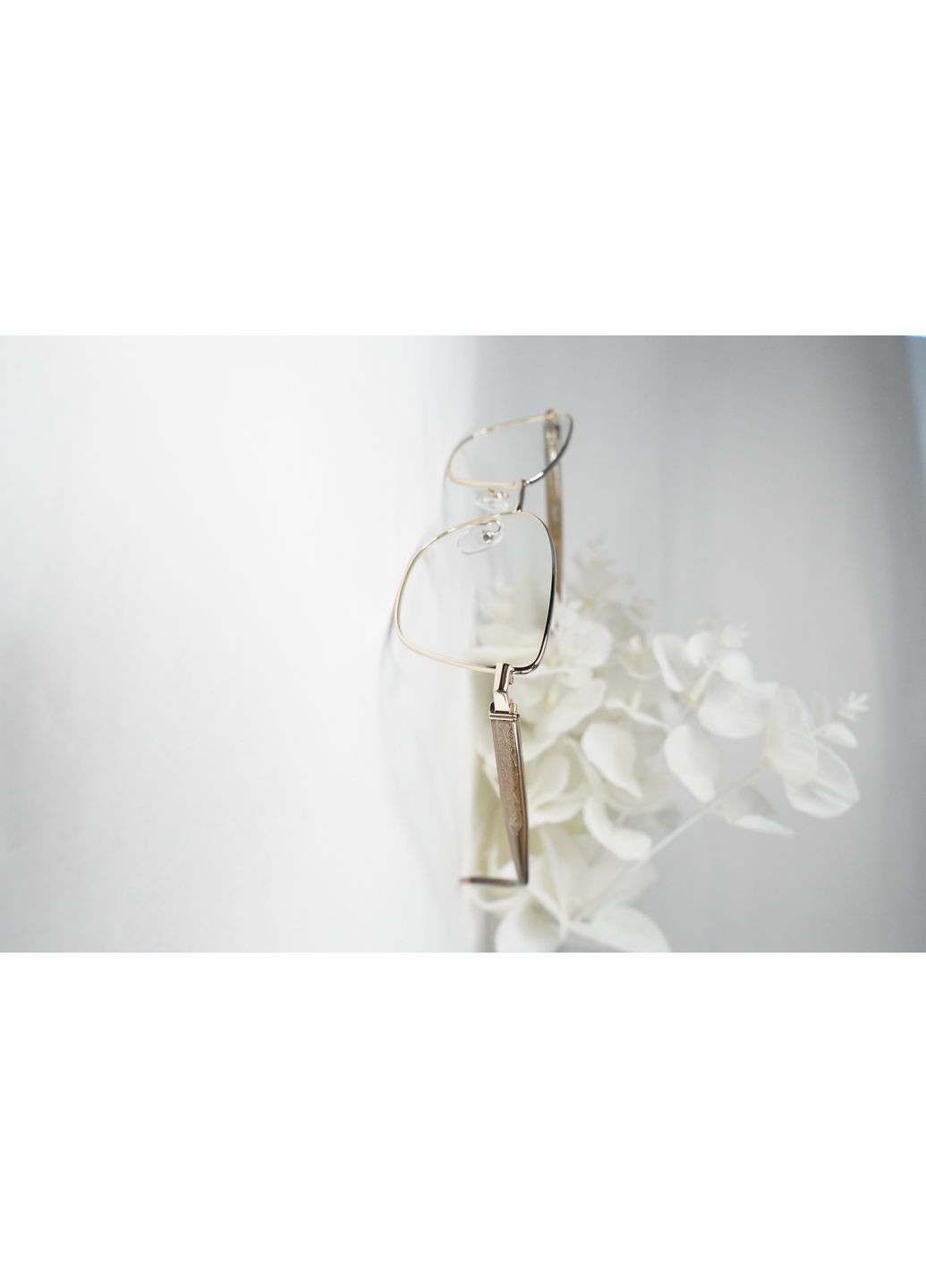 Жіночі окуляри для зору читання лисичка +2.25 золото БлюБлокер Антиблік Fabia Monti (368770006)