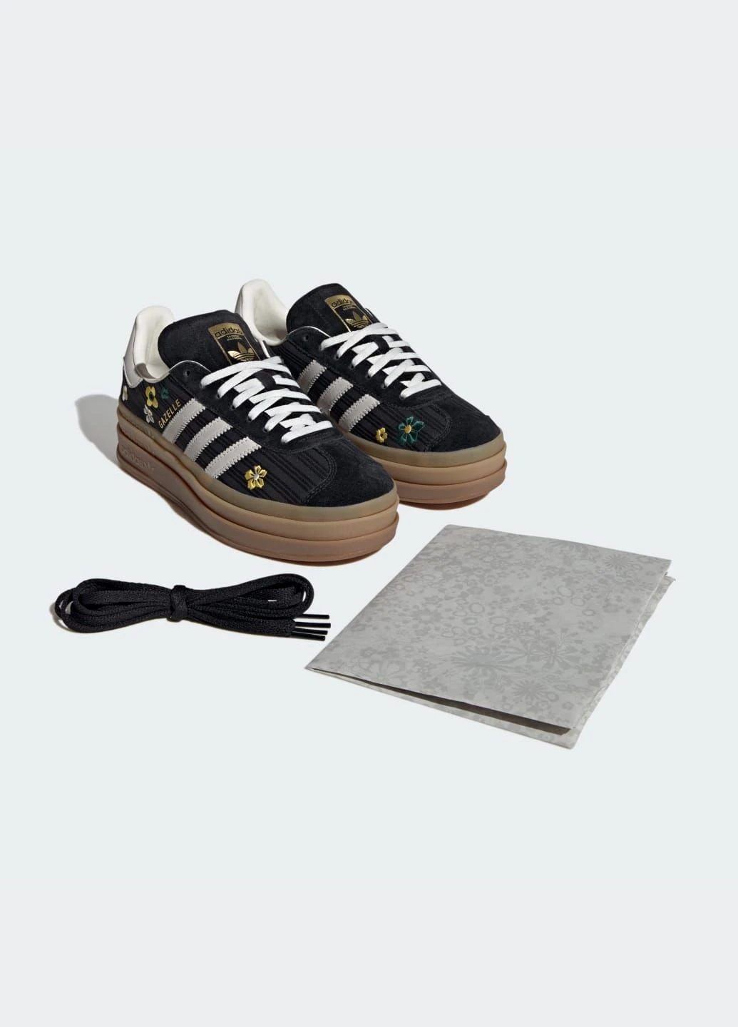 Кросівки GAZELLE BOLD adidas чорні всесезони (393137655)