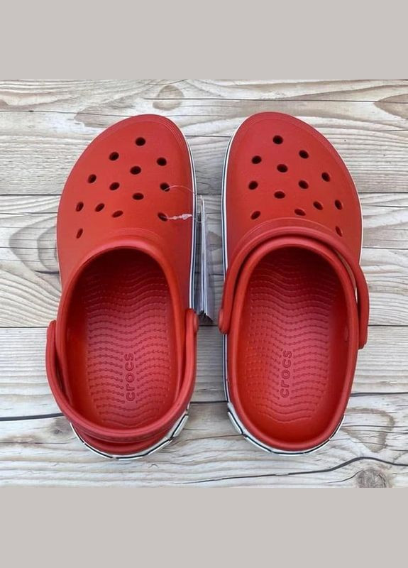 Красные clog off court крокс крокбэнд офф клог Crocs