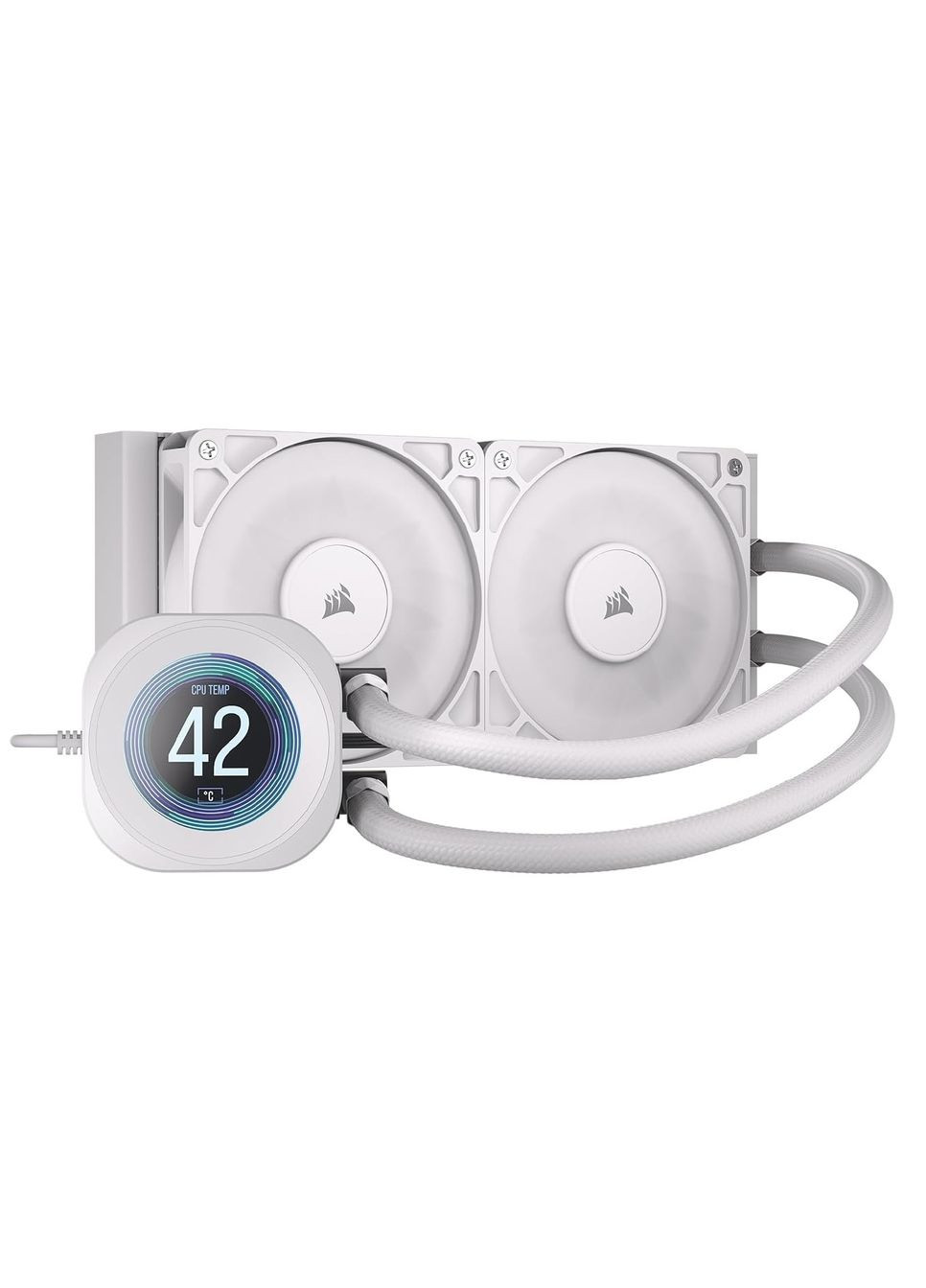 Система водяного охлаждения Nautilus 240 RS LCD White (CW-9061032-WW) Corsair (371633111)