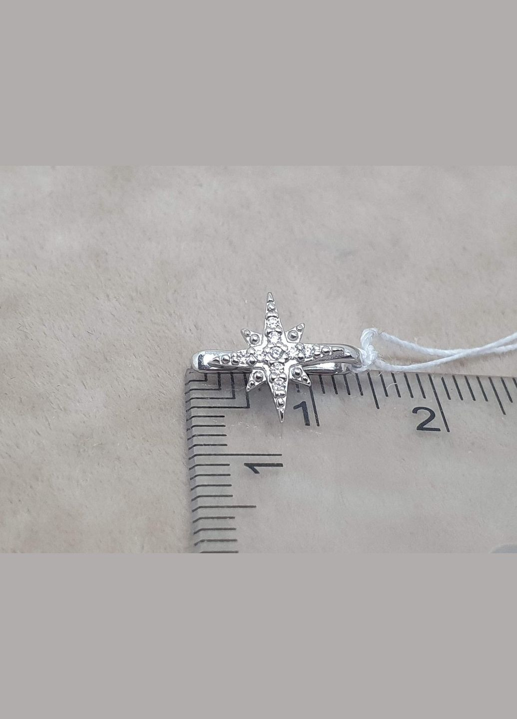 Срібна сережка-пірсинг в ніс Зірка (без проколу, обманка). 6032 Ірій (370718262)