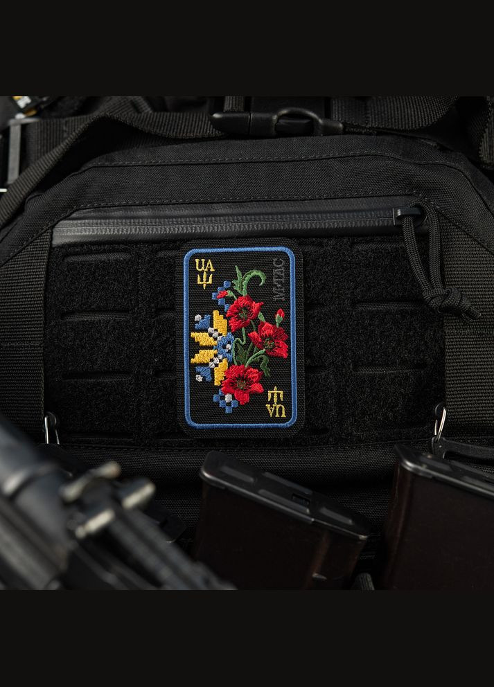 Нашивка Орнамент Мак (вышивка) Black/Yellow/Blue M-TAC (315047999)
