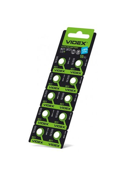 Батарейка годинникова /LR721 BLISTER CARD 10 шт (/10B/1.5V) Videx AG11 (315831779)