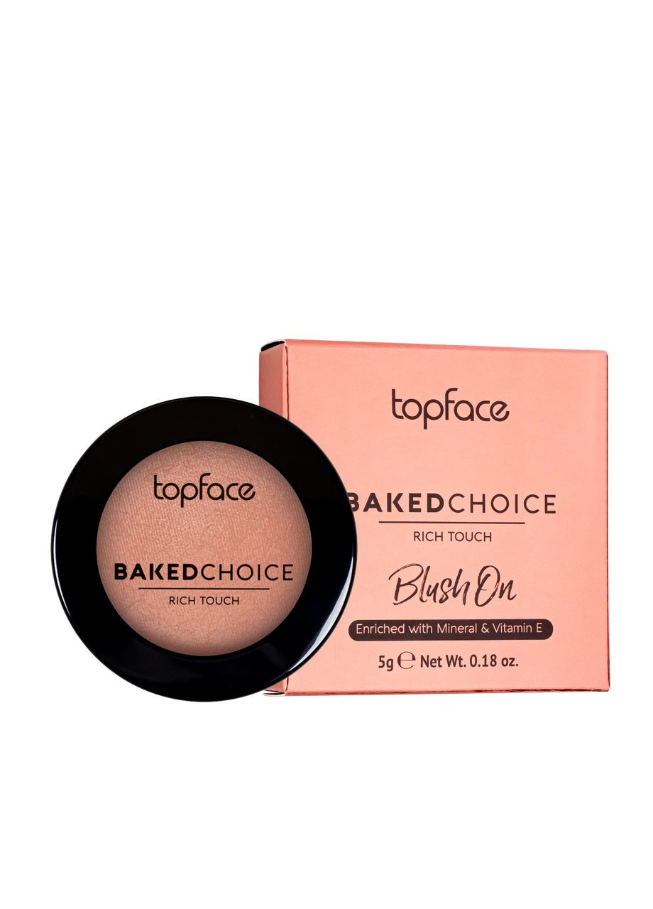 Рум'яна запечені Baked Choice Rich Touch PT703 № 04 Персиковий TopFace (326738451)