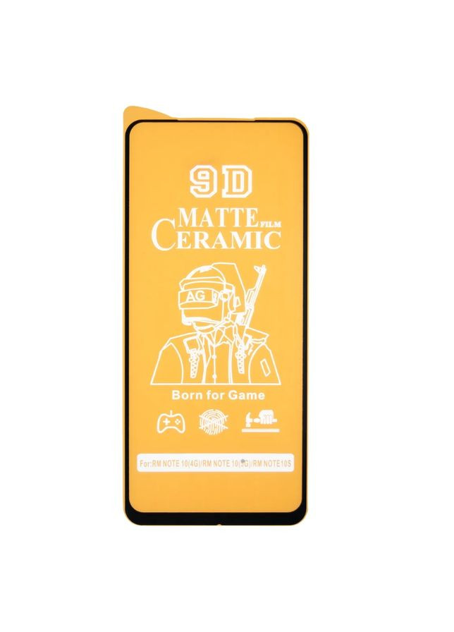 Противоударная защитная пленка Ceramics для Xiaomi Poco M5s, Poco M4 Pro 4G с черной рамкой, матовая Lion (316606231)