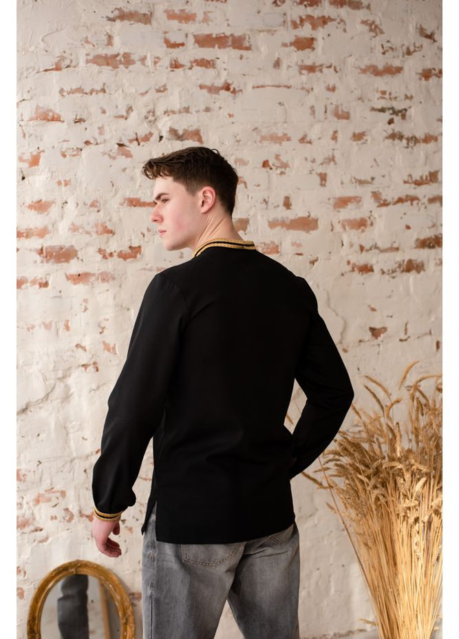 Чорна сорочка Vyshyvanka візерунок українська символіка пряма (330828846)