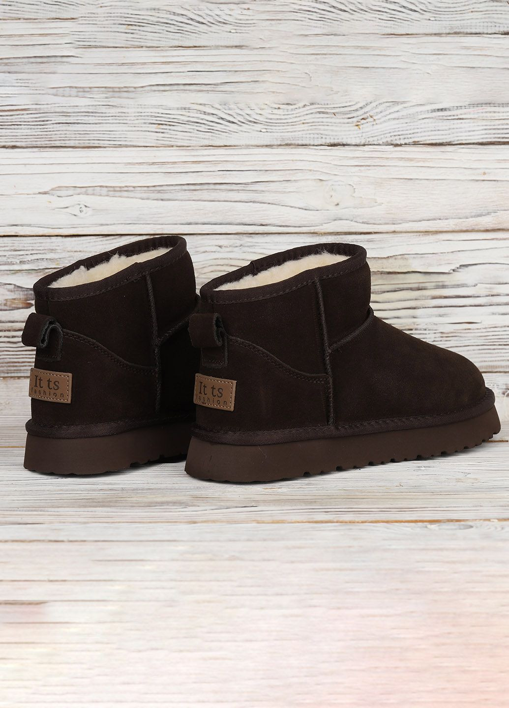 Женские угги из замши повседневные ITTS (365301235)