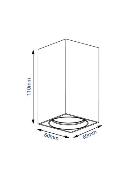 Накладной неповоротный светильник ML307 белый (40133) Feron (335058849)