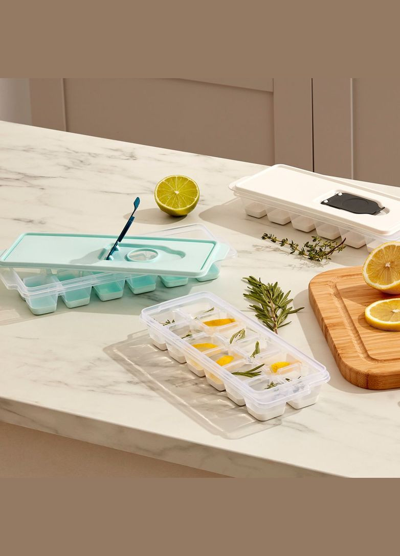 Форма для льоду з кришкою пластикова в морозилку 16014 No Brand Dunya Plastik (307153303)