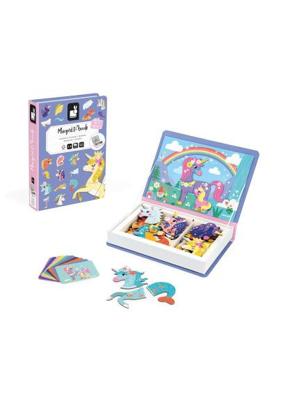 Розвиваюча іграшка (J02584) Janod Магнітна книга Єдиноріжки (366490662)